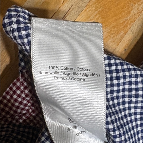 Fred Perry Navy and White Checkered Button Down Shirt - Picture 6 of 9